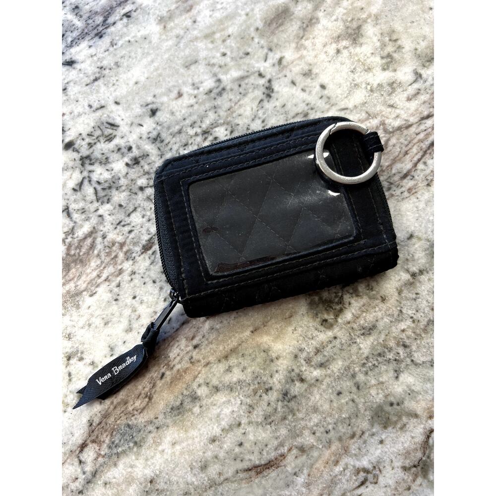 Vera Bradley Black Quilted Card Pouch - Picture 3 of 4
